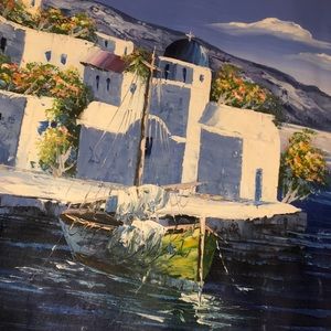 PAINTED IN GREECE | PAINTING OF GREEK ISLAND
